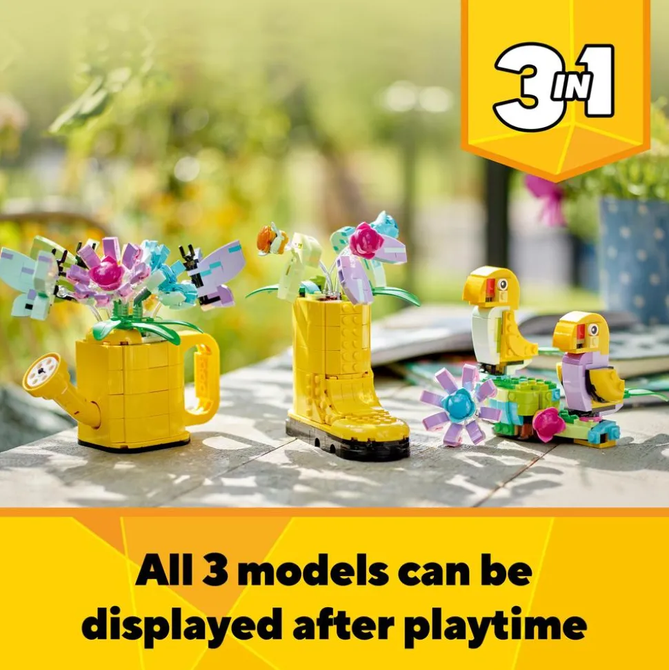 LEGO® Creator Flowers in Watering Can 3in1 Toy 31149