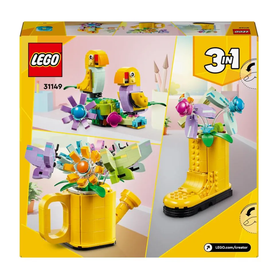 LEGO® Creator Flowers in Watering Can 3in1 Toy 31149