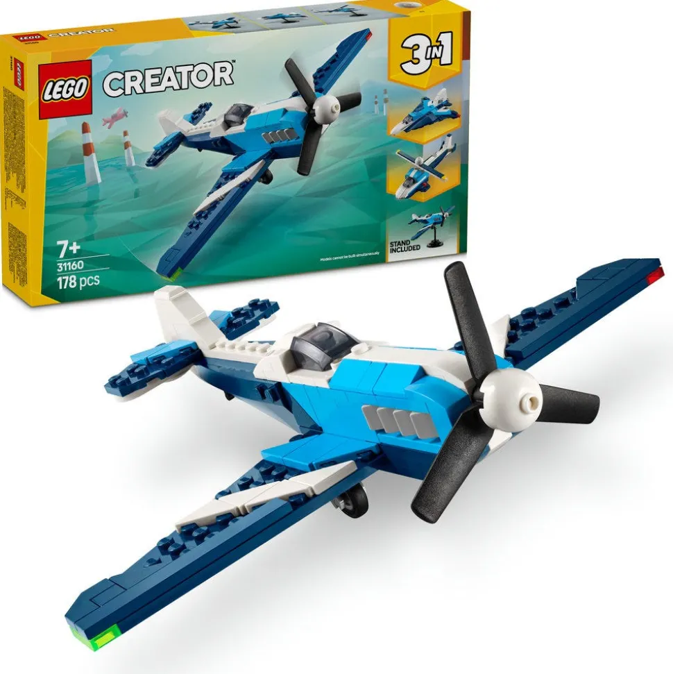 LEGO® Creator 3in1 Aircraft: Race Plane Toy for Kids 31160