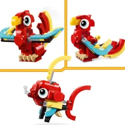 LEGO® Creator Red Dragon 3in1 Animal Toy Set 31145