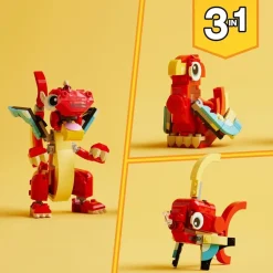 LEGO® Creator Red Dragon 3in1 Animal Toy Set 31145