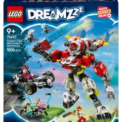LEGO® DREAMZzz 2in1 Cooper’s Tiger Mech & Zero’s Hot Rod Car 71497