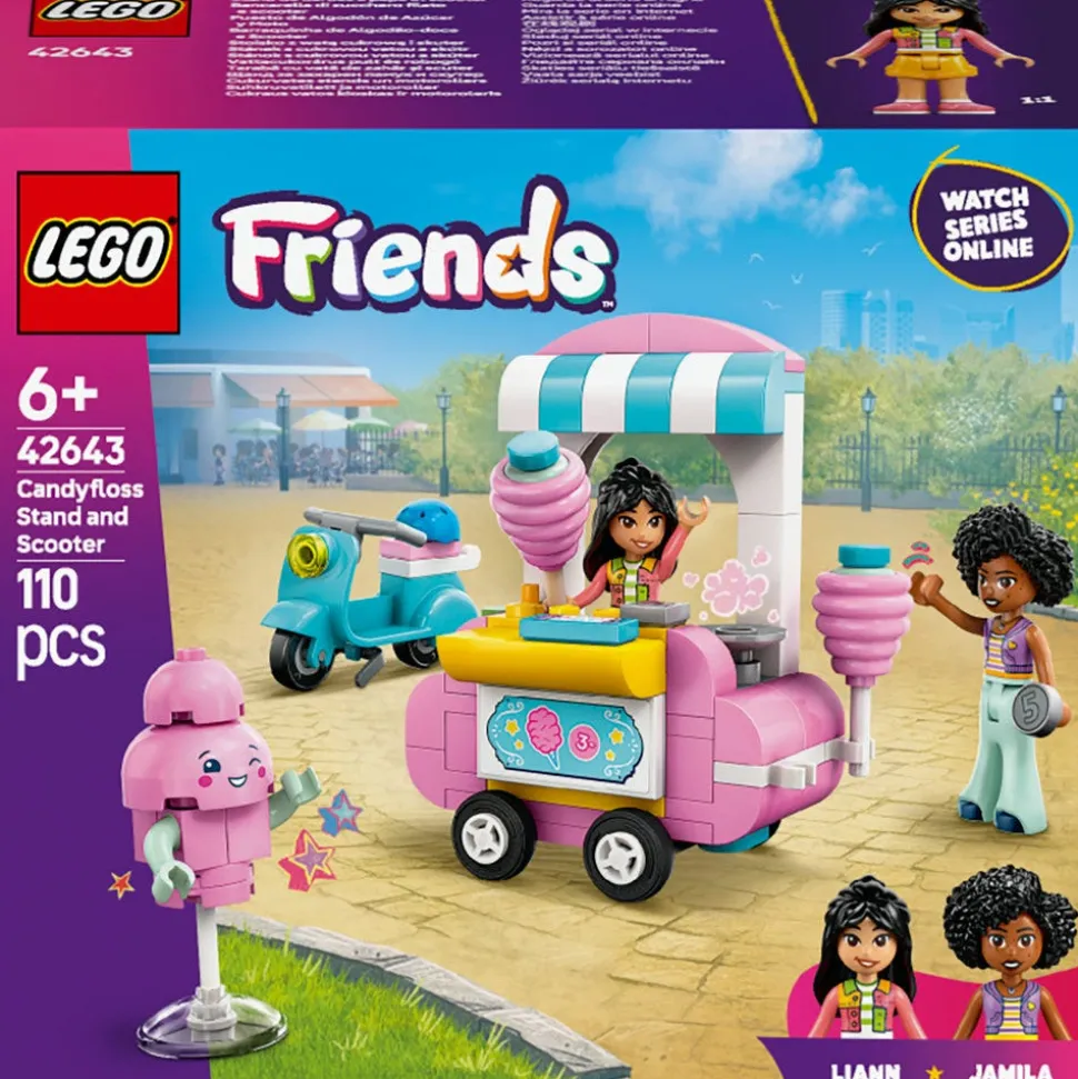 LEGO® Friends Candyfloss Stand and Scooter Food Toy Set 42643