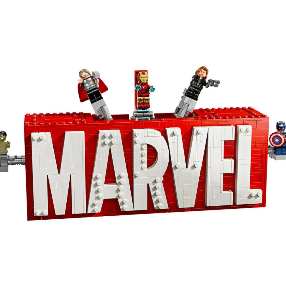 LEGO® Marvel: MARVEL Logo & Minifigures Building Toy 76313