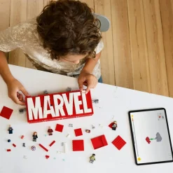 LEGO® Marvel: MARVEL Logo & Minifigures Building Toy 76313