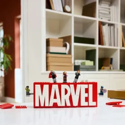 LEGO® Marvel: MARVEL Logo & Minifigures Building Toy 76313