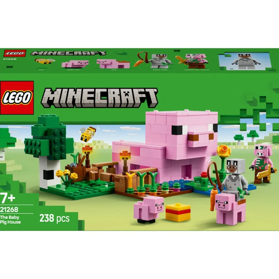 LEGO® Minecraft The Baby Pig House with Animal Toys 21268