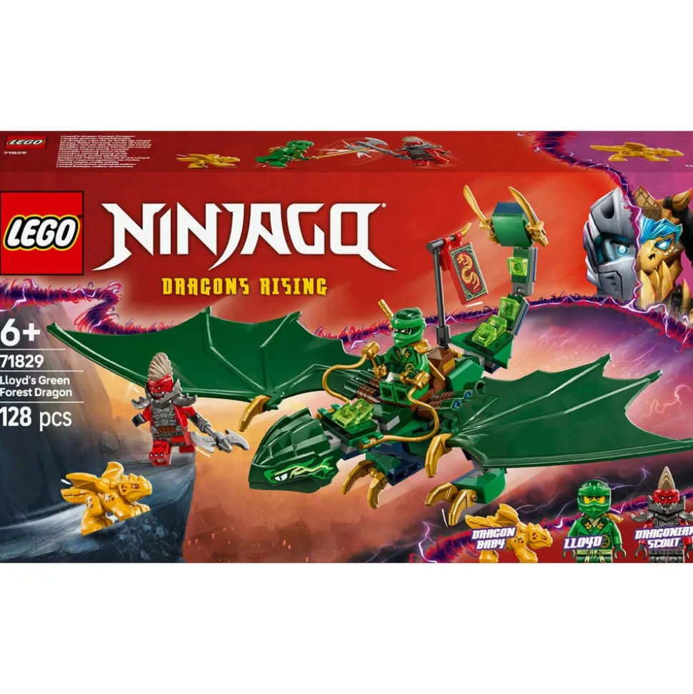 LEGO® NINJAGO Lloyd’s Green Forest Dragon Toy for Kids 71829