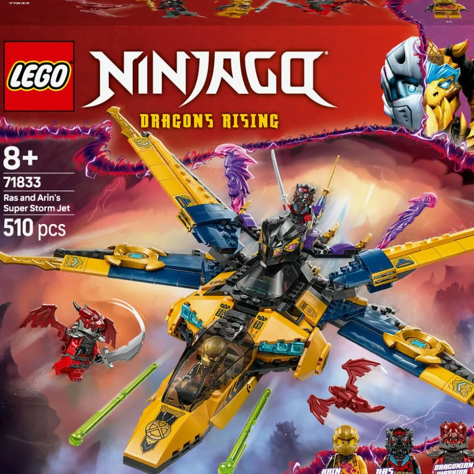 LEGO® NINJAGO Ras and Arin’s Super Storm Jet Ninja Toy 71833