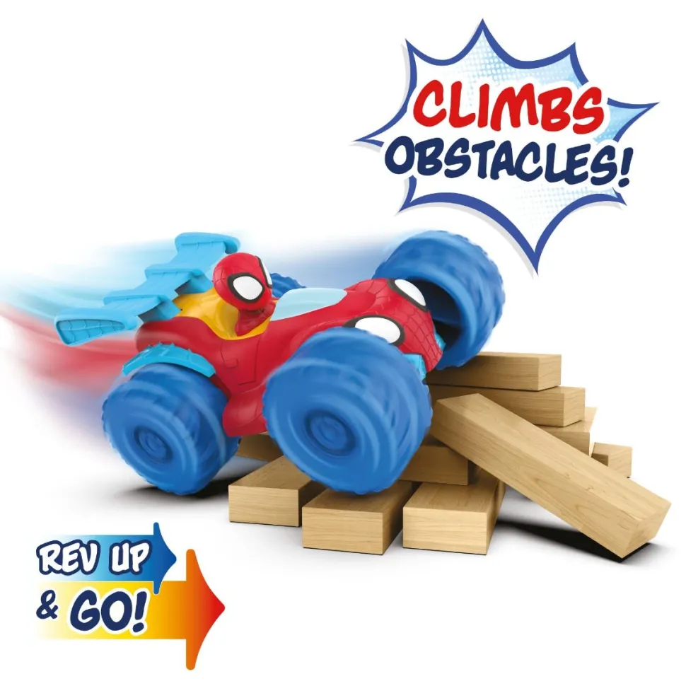 Marvel Spidey And His Amazing Friends Spidey Web Climber - 7-Inch Rev Up Motor Vehicle