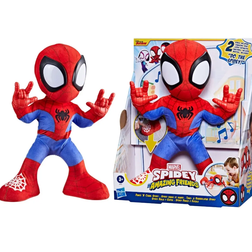Marvel Spidey and His Amazing Friends Dance 'N Crawl Spidey Interactive Plush Toy