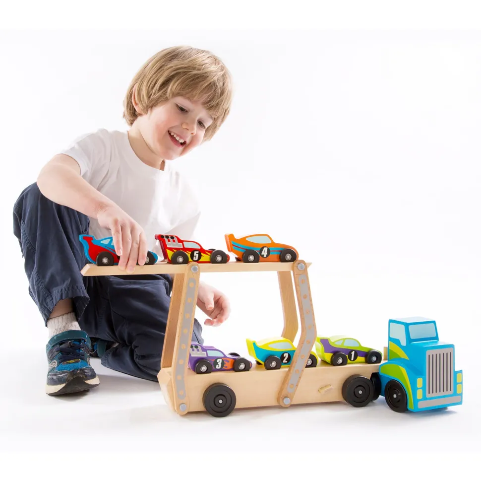 Melissa & Doug Mega Race-Car Carrier