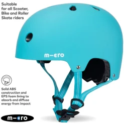 Micro Aqua Matt Helmet Medium (55-58Cm)