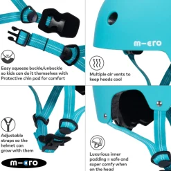 Micro Aqua Matt Helmet Small (48-54Cm)