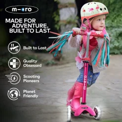 Micro Scooters - Mini Micro Deluxe Led Scooter - Pink