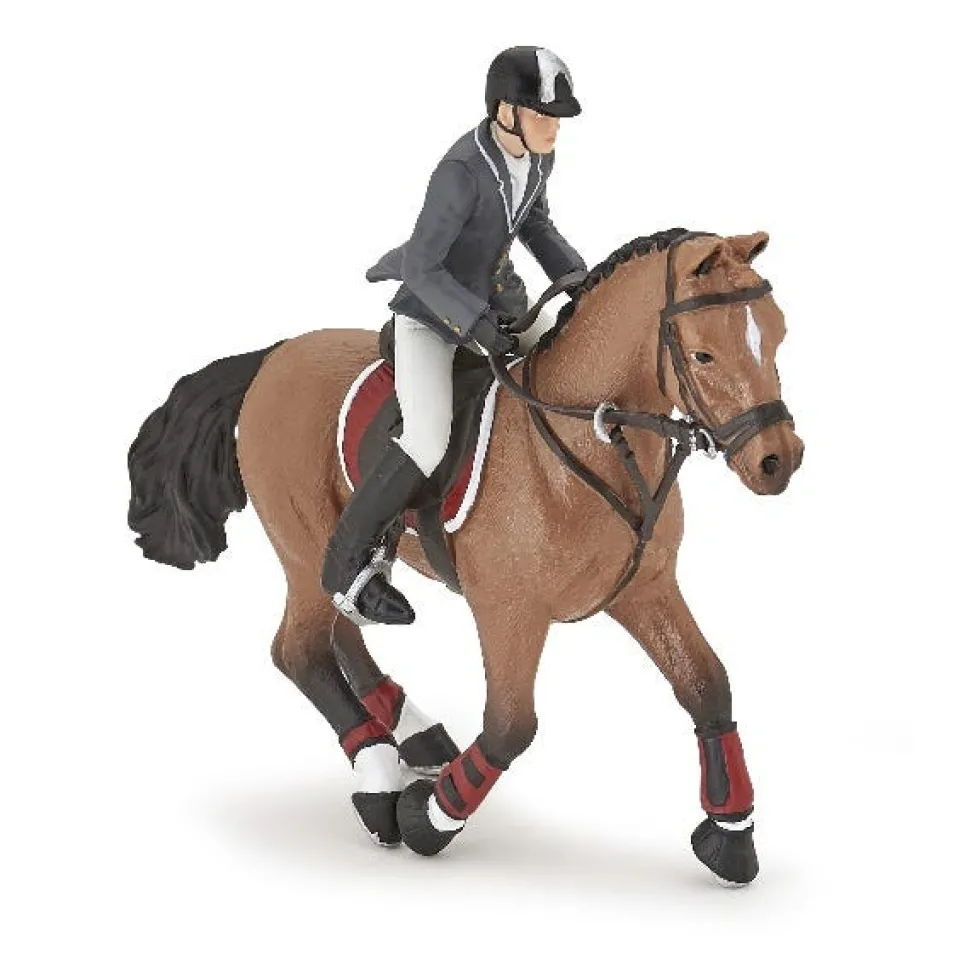 Papo Competition horse with rider