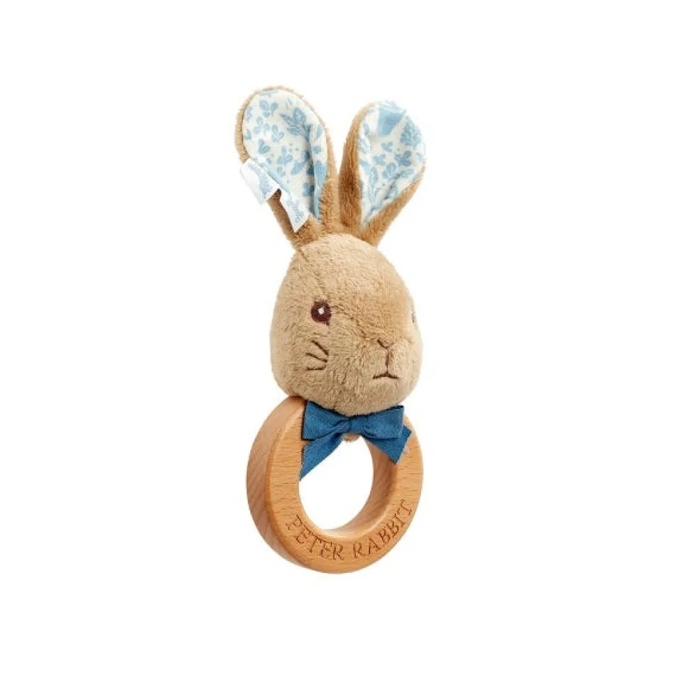 Peter Rabbit Signature Wooden Ring Rattle