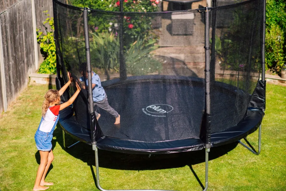 Plum 14ft Space Zone II Evolution Springsafe Trampoline & Enclosure
