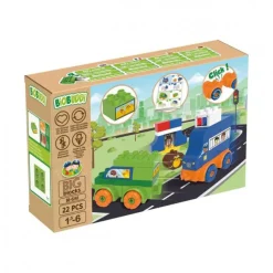 Police Chase Printed Big Blocks- 22Pcs