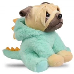 Pug With Dino Hoodie