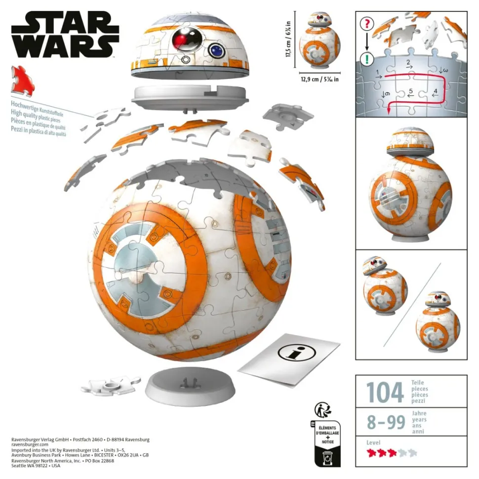 Ravensburger 3D Puzzleball Star Wars BB-8 99pcs