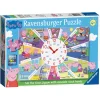 Ravensburger Peppa Pig Clock Puzzle 60 Piece Puzzle