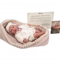 Reborn Arias Erik Pink with Carrycot (40cm)
