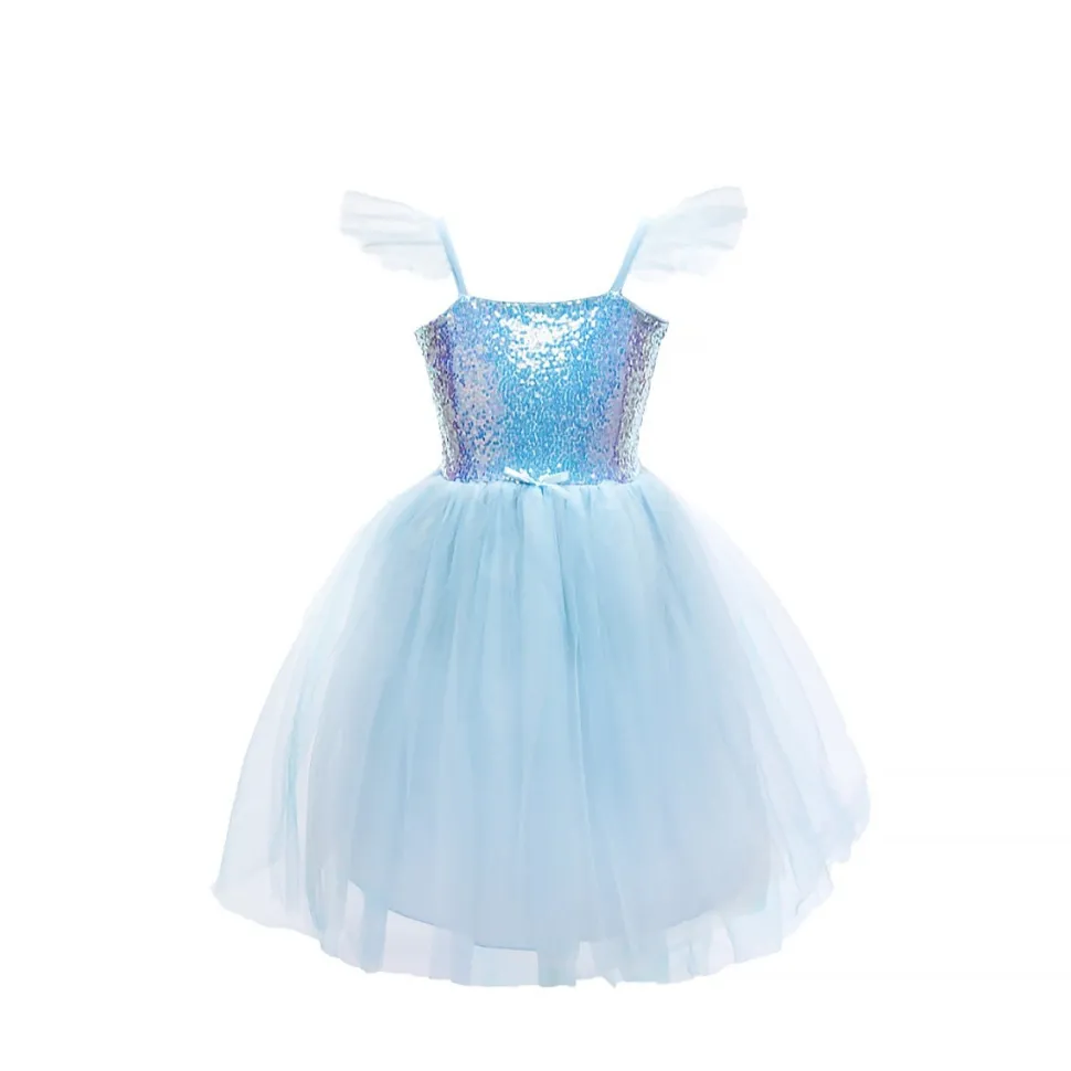 Sequins Princess Dress Blue (7-8 years)