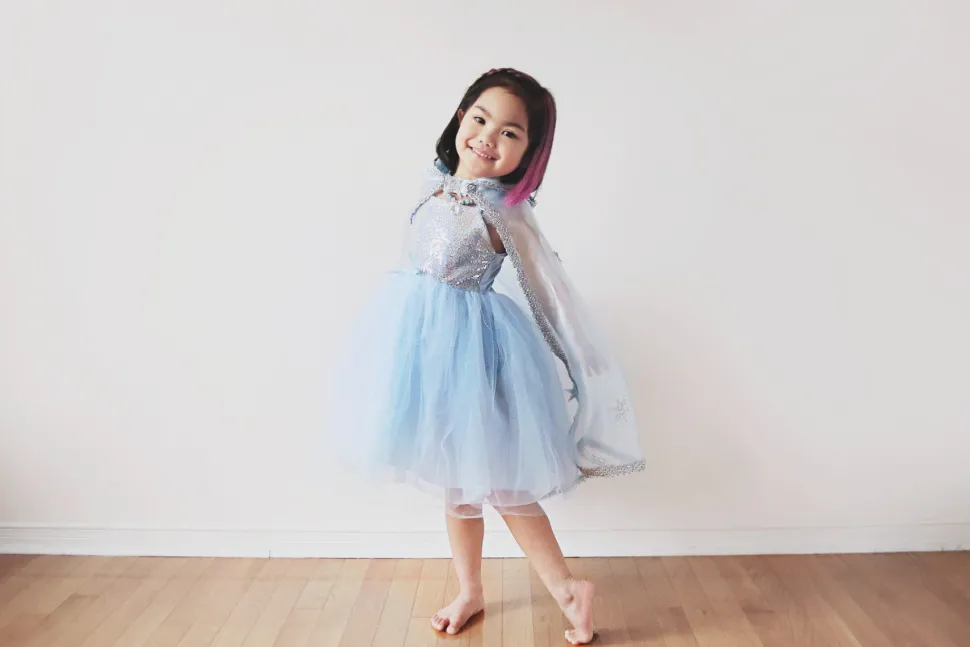 Sequins Princess Dress Blue (7-8 years)