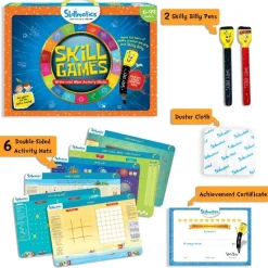 Skill Games - Erasable and Reusable Activity Mats