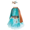 Super Duper Tutu, Cape And Mask Teal / Copper (4-6 years)