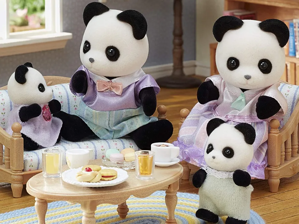 Sylvanian Families Pookie Panda Family