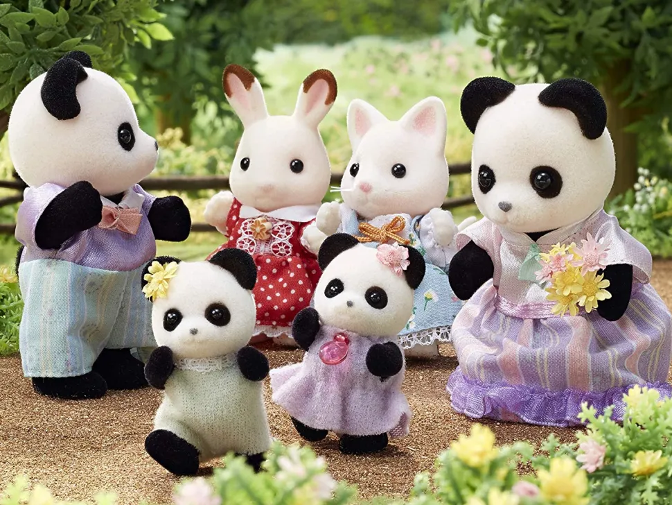 Sylvanian Families Pookie Panda Family