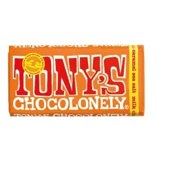 Tony's Fairtrade Milk Chocolate Caramel and Sea Salt