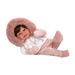 Tori Rosa Fur Bonnet Baby 45Cm