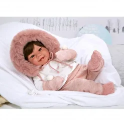 Tori Rosa Fur Bonnet Baby 45Cm