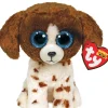 Ty Muddles Brown & White Dog Beanie Boo