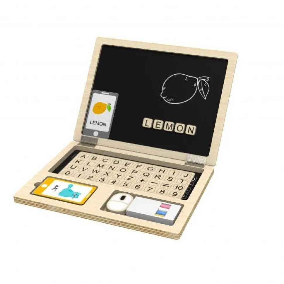 Wooden 2 in 1 Magnetic Notebook